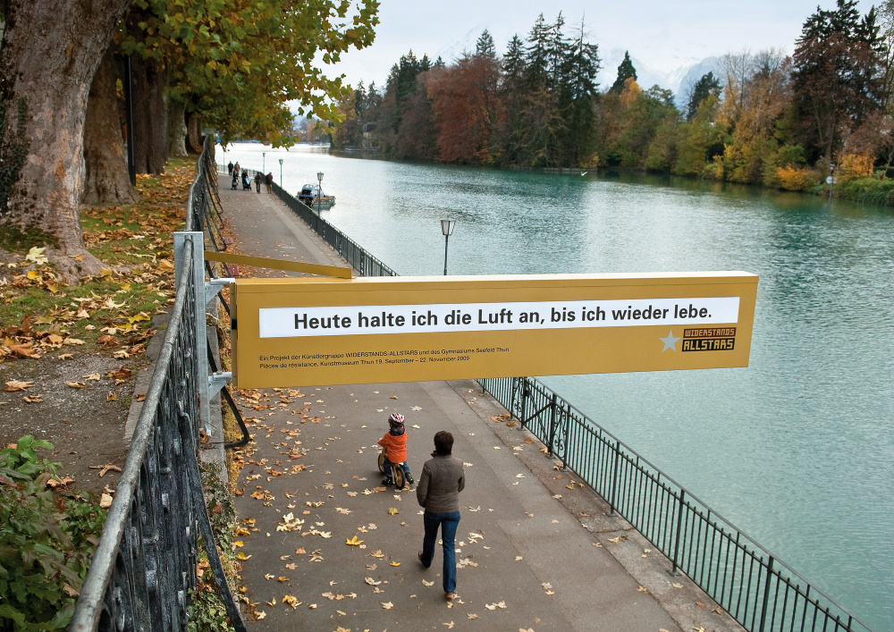 Hanswalter Graf, Widerstands-Allstars, Gymnasium Seefeld, Kunstmuseum Thun